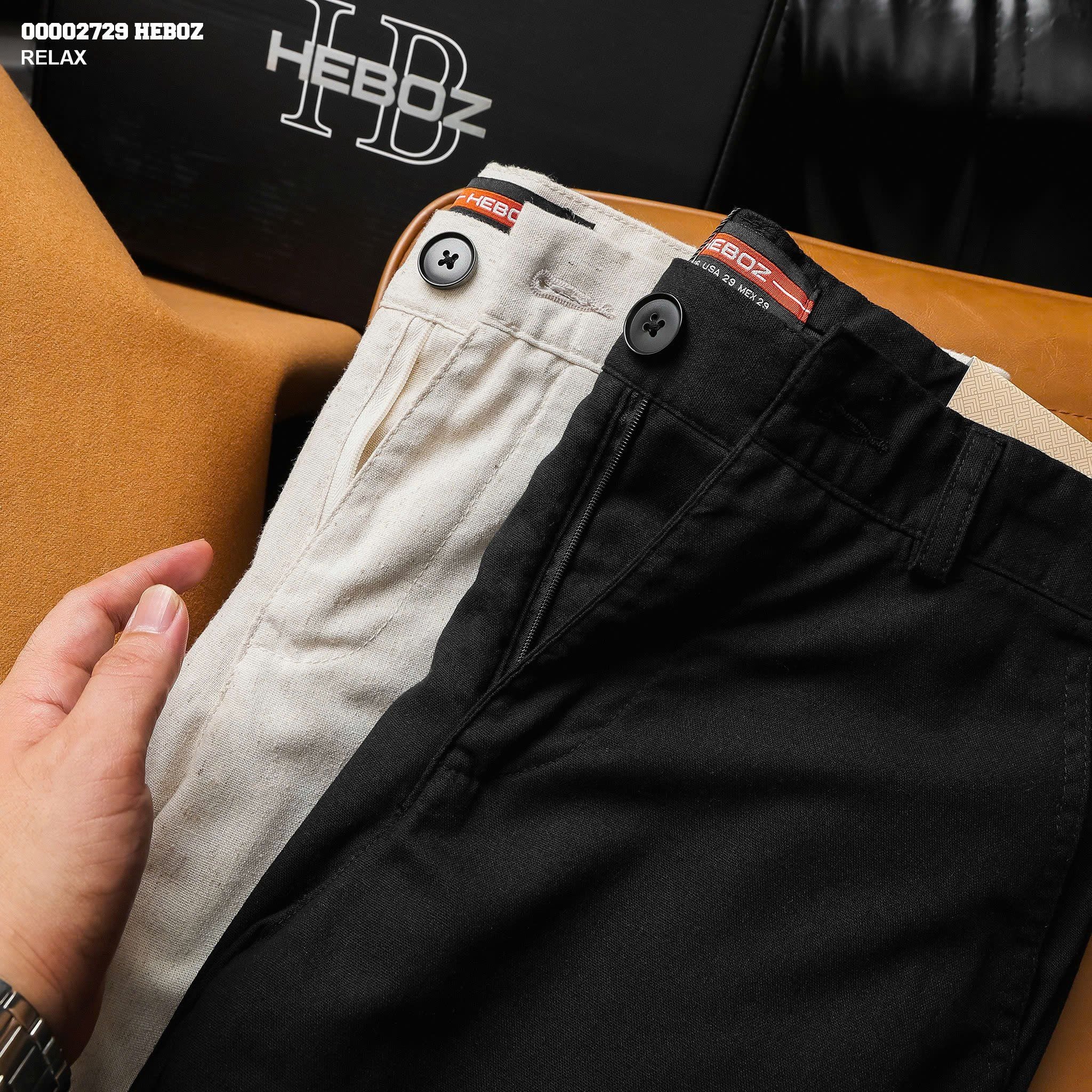 Quần dài nam Heboz linen relax 2M - 00002729 