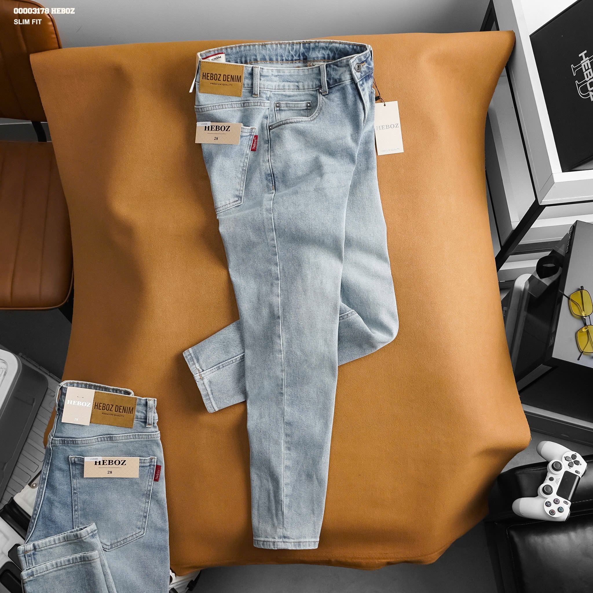  Quần jean HEBOZ basic slim 005 - 00003178 