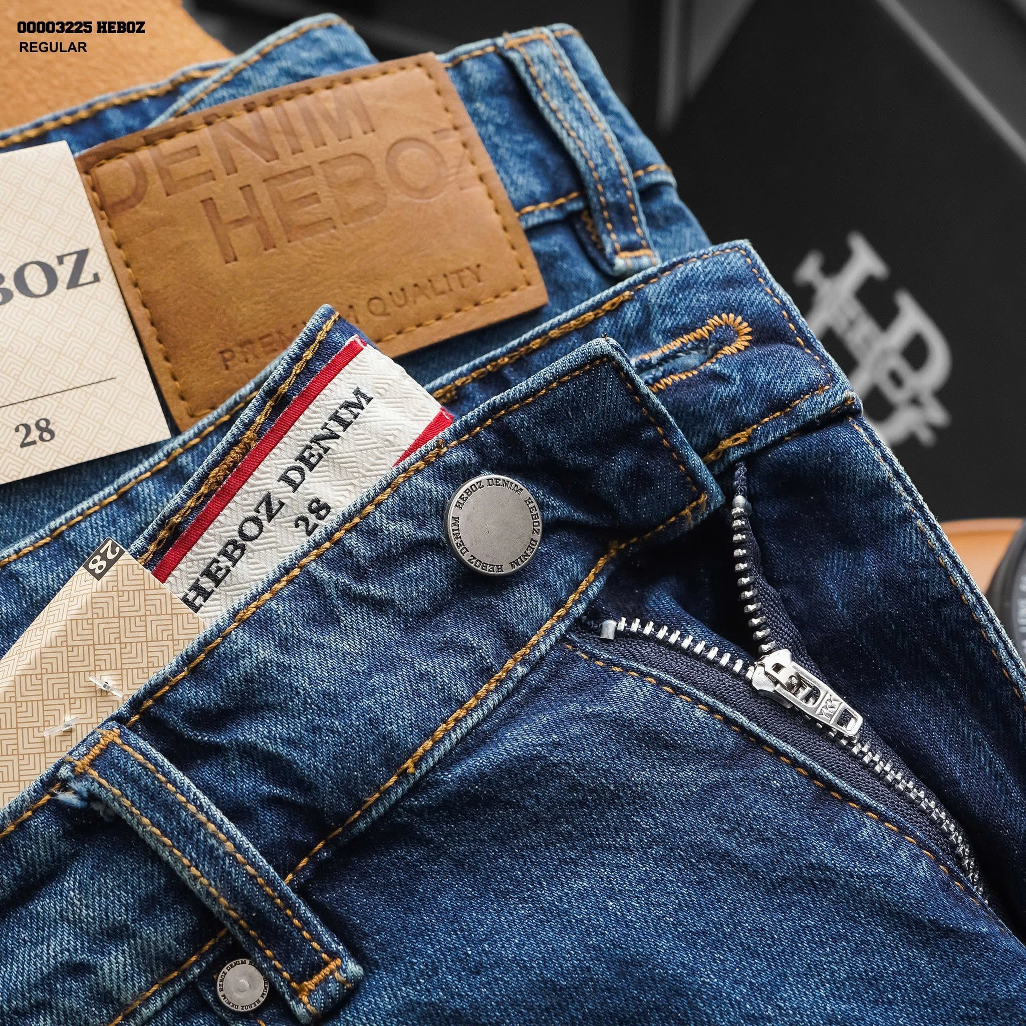  Quần jean HEBOZ regular fit D022 - 00003225 