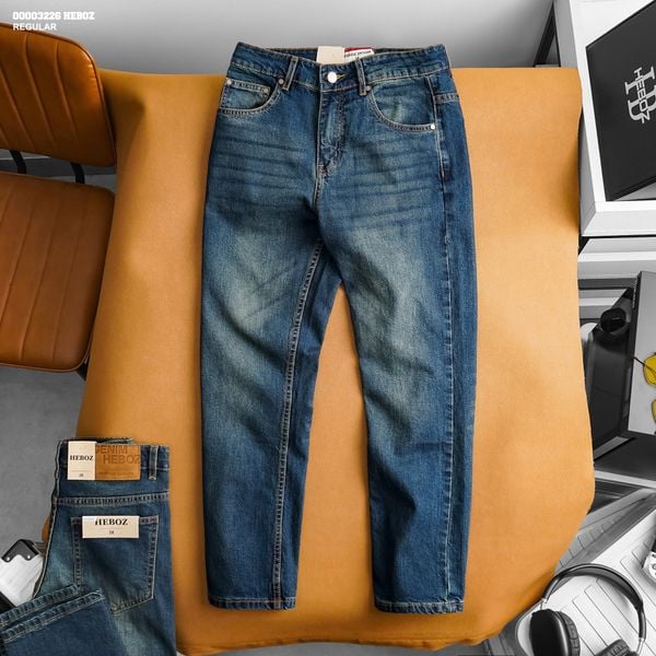  Quần jean HEBOZ regular fit D023 - 00003226 
