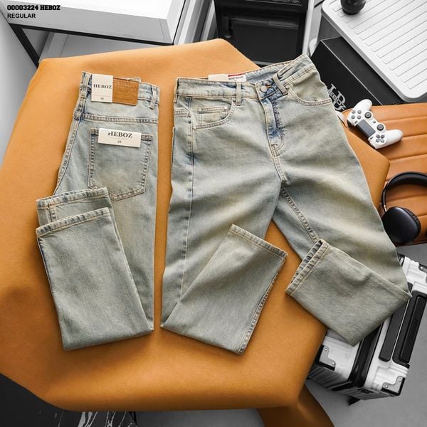  Quần jean HEBOZ regular fit D024 - 00003224 
