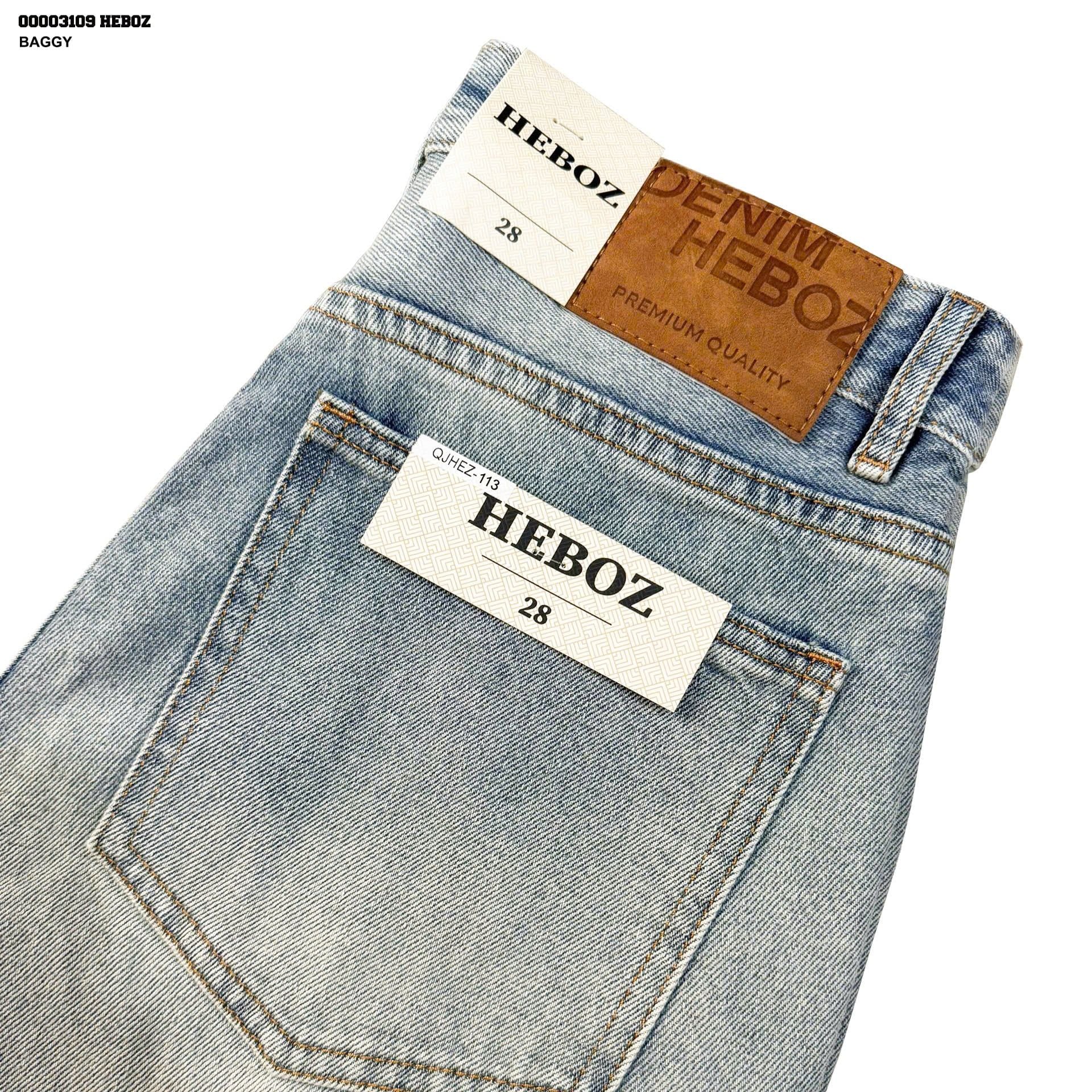  Quần jean nam Heboz dáng baggy D113 - 00003109 