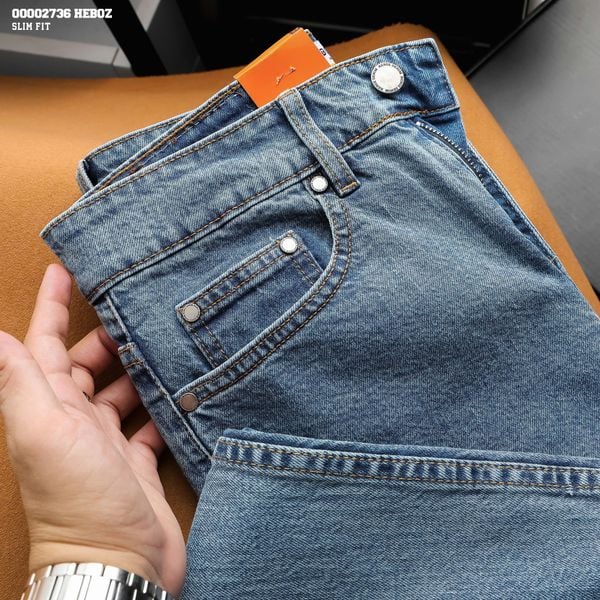  Quần jean nam Heboz dáng slim D039 - 00002736 