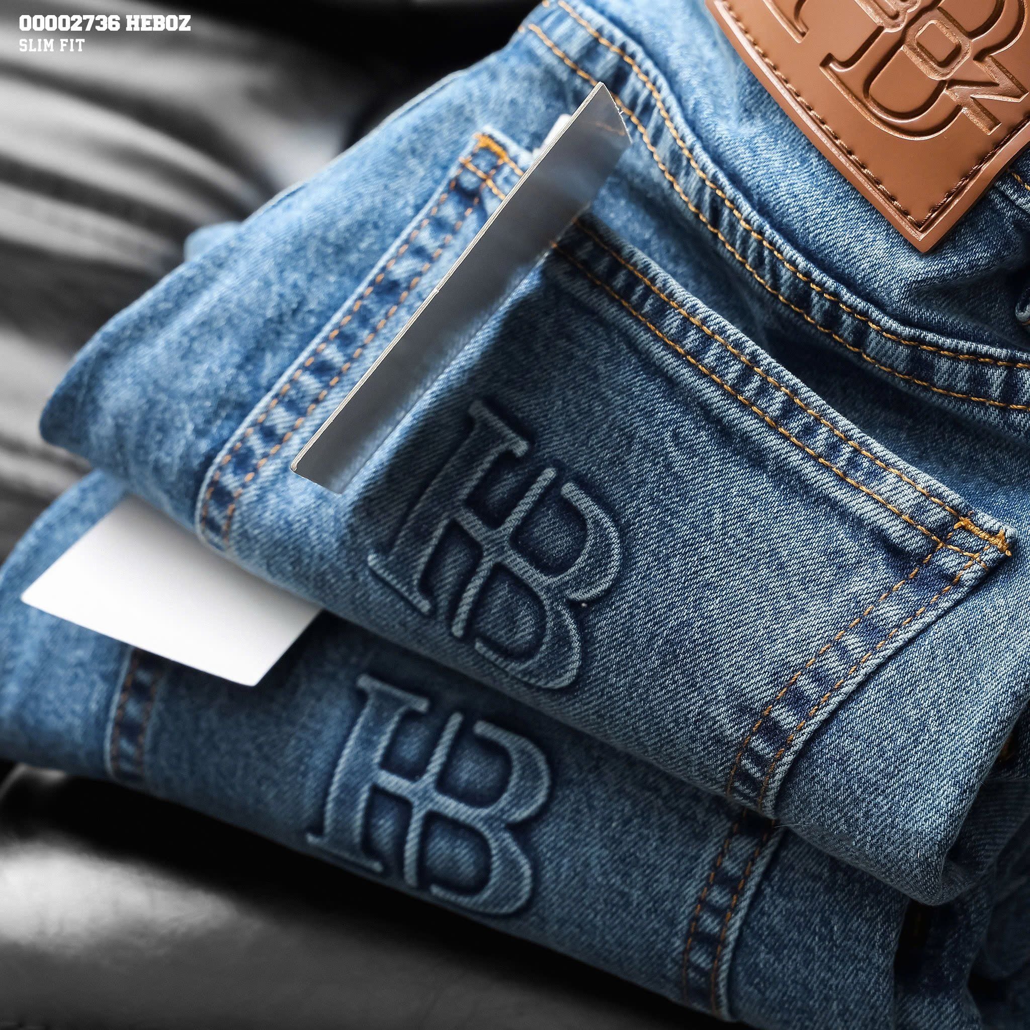  Quần jean nam Heboz dáng slim D039 - 00002736 