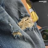  Quần jean nam Heboz dáng slim rách D067 - 00002898 