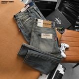  Quần jean nam Heboz dáng slim trơn D001 - 00002947 