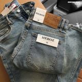  Quần jean nam HEBOZ dáng slim trơn D02 - 00003160 