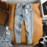  Quần jean nam slim trơn HEBOZ D03 - 00003152 