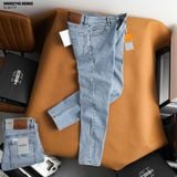  Quần jean nam Heboz dáng slim trơn D042 - 00002745 