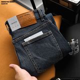  Quần jean nam Heboz dáng slim trơn D043 - 00002746 