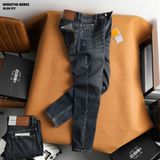  Quần jean nam Heboz dáng slim trơn D043 - 00002746 