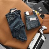  Quần jean nam Heboz dáng slim trơn D055 - 00002857 