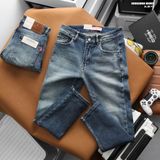  Quần jean nam Heboz dáng slim trơn D056 - 00002858 