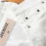  Quần jean nam Heboz dáng slim trơn D063 - 00002904 
