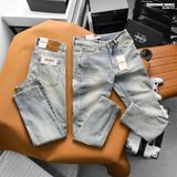  Quần jean nam Heboz dáng slim trơn D064 - 00002895 