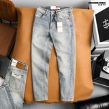  Quần jean nam Heboz dáng slim trơn D064 - 00002895 