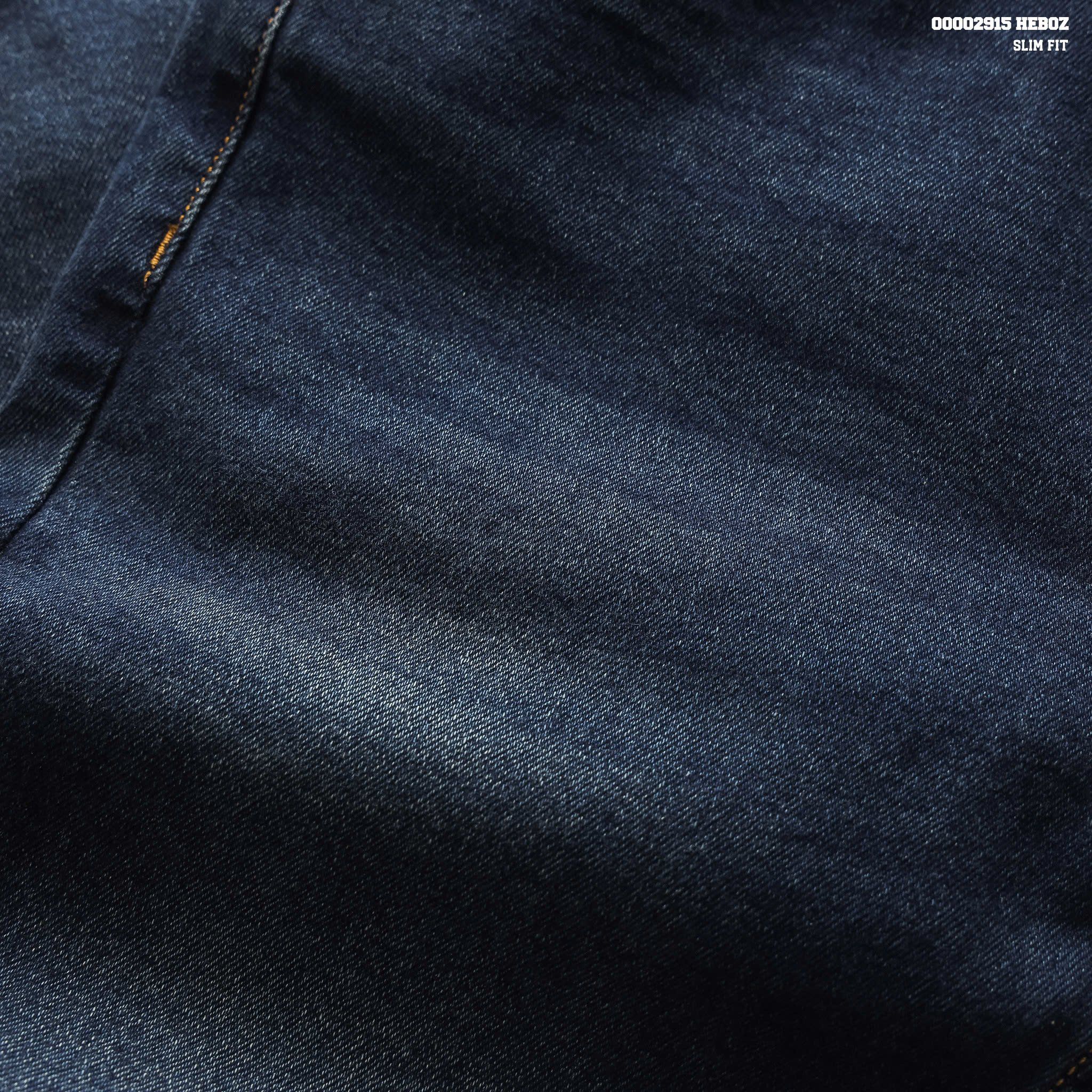  Quần jean nam Heboz dáng slim trơn D074 - 00002915 