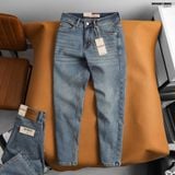  Quần jean nam Heboz dáng slim trơn D075 - 00002917 