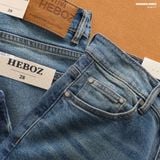  Quần jean nam Heboz dáng slim trơn D077 - 00002920 