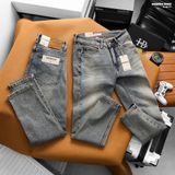  Quần jean nam Heboz dáng slim trơn D086 - 00002950 