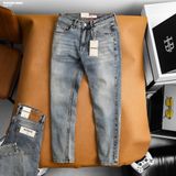  Quần jean nam Heboz dáng slim trơn D086 - 00002950 
