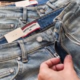  Quần jean nam Heboz dáng slim trơn D100 - 00003006 