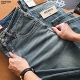  Quần jean nam Heboz dáng slim trơn D105 - 00003013 