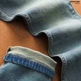  Quần jean nam Heboz dáng slim trơn D105 - 00003013 