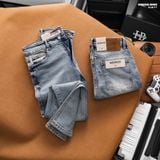  Quần jean nam HEBOZ dáng slim trơn D116 - 00003116 