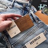  Quần jean nam HEBOZ dáng slim trơn D116 - 00003116 