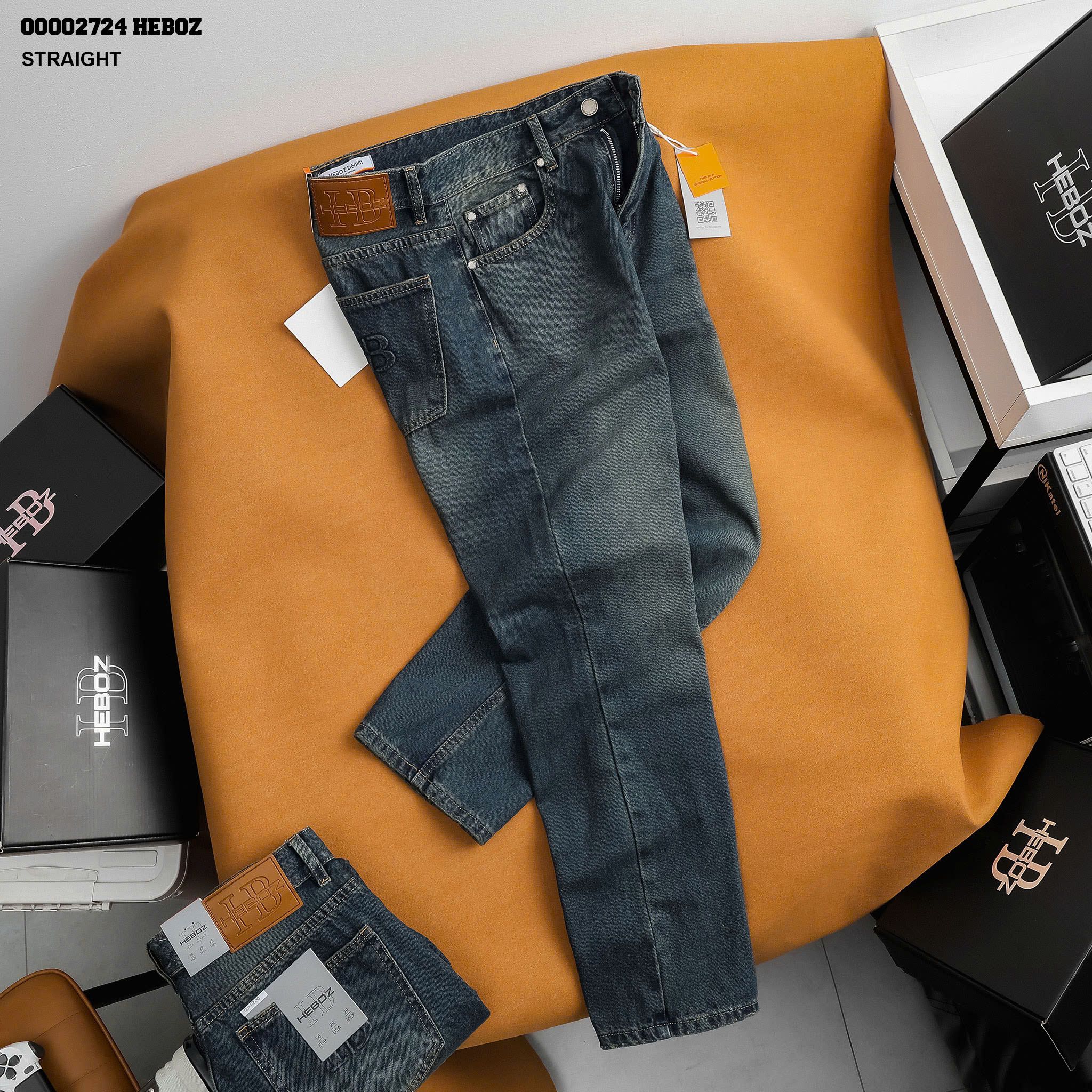  Quần jean nam Heboz dáng suông D030 - 00002724 