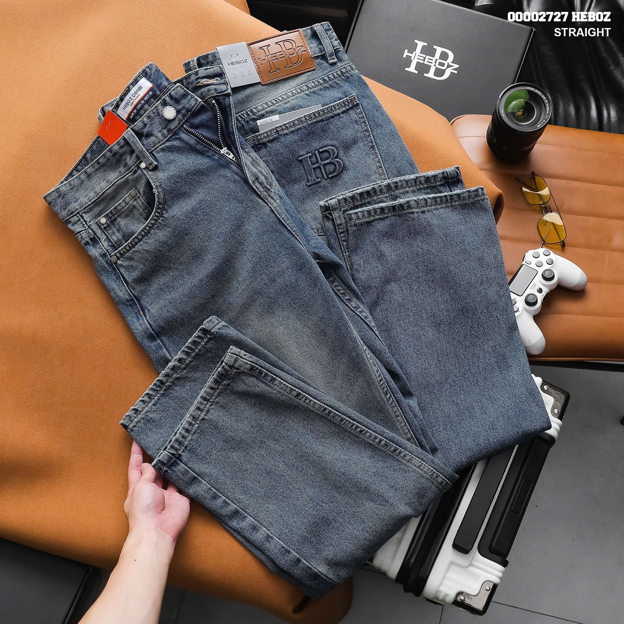  Quần jean nam Heboz dáng suông D034 - 00002727 