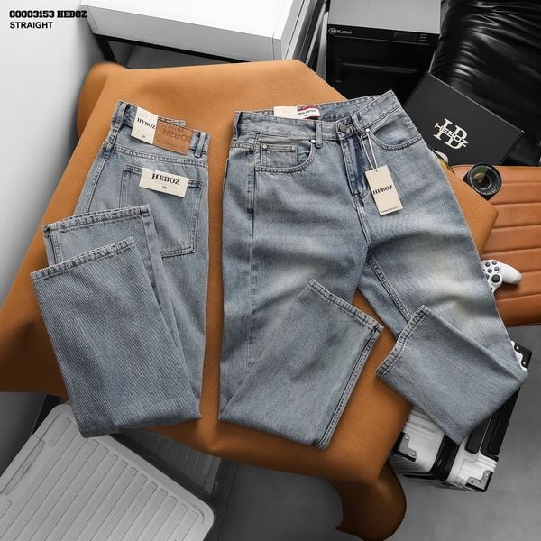  Quần jean nam HEBOZ dáng suông D04 - 00003153 