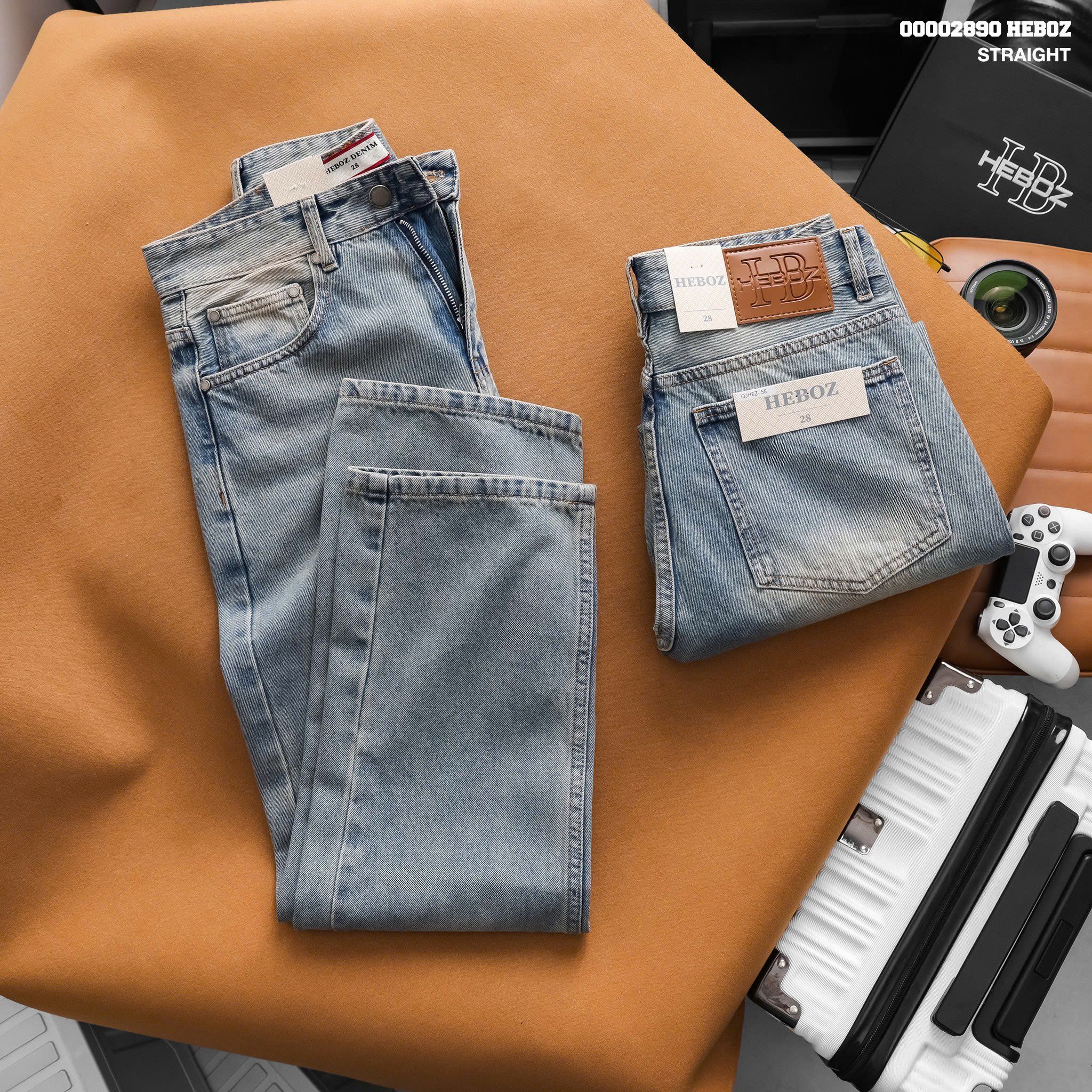  Quần jean nam Heboz dáng suông D058 - 00002890 