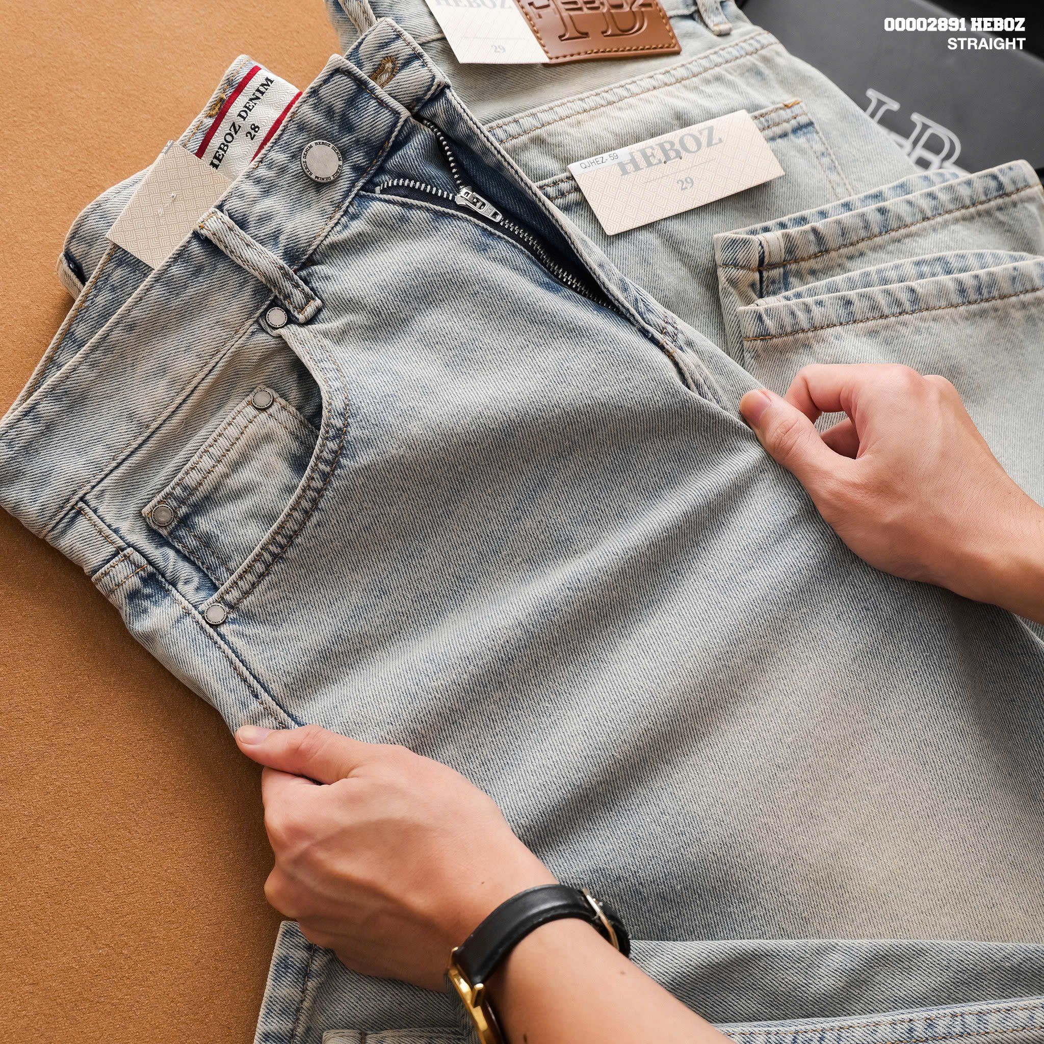  Quần jean nam Heboz dáng suông D059 - 00002891 