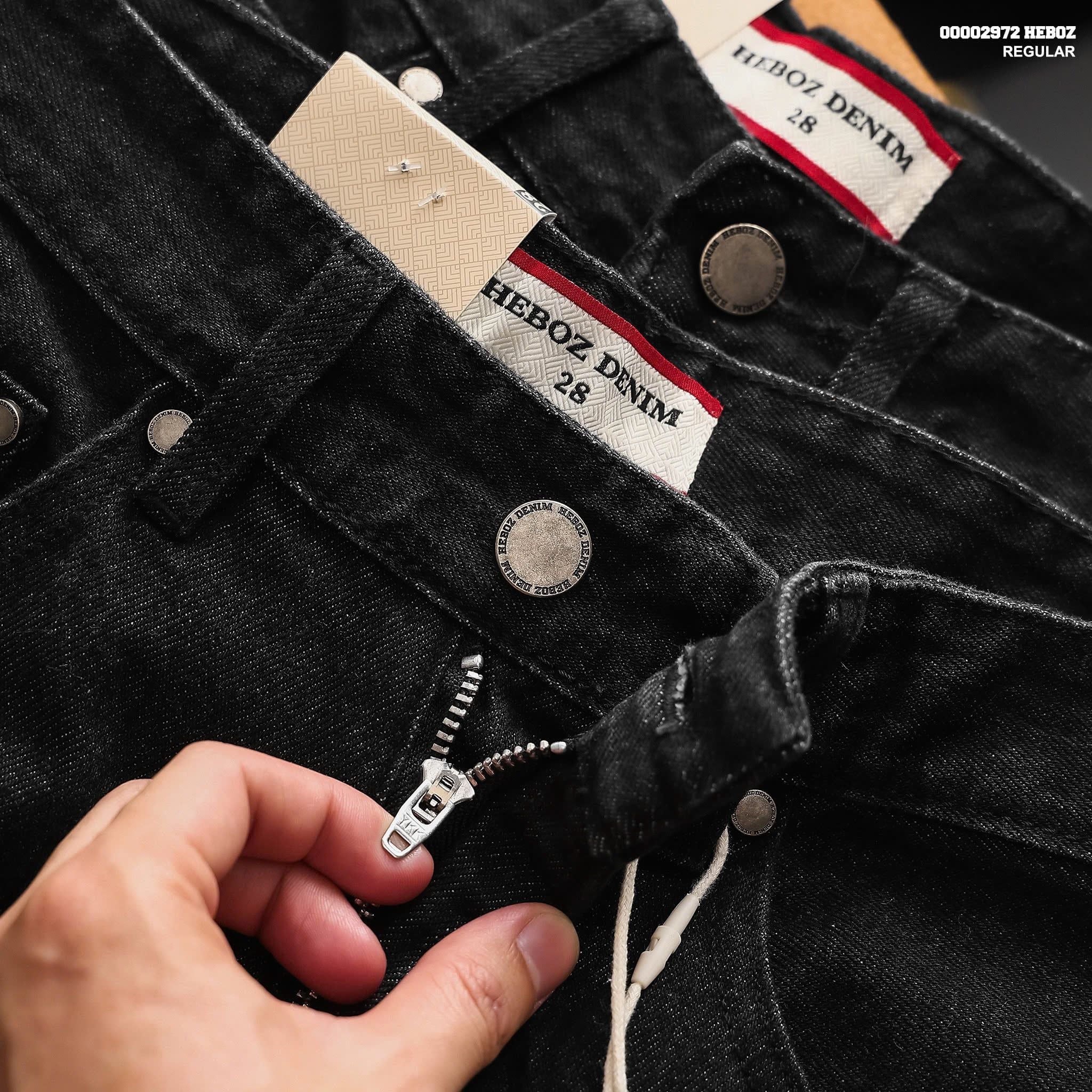  Quần jean nam Heboz dáng suông D079 - 00002972 