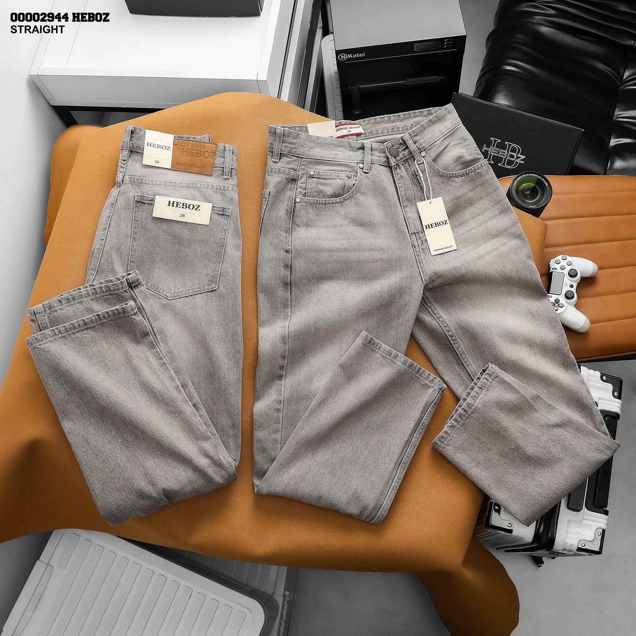  Quần jean nam Heboz dáng suông D081 - 00002944 