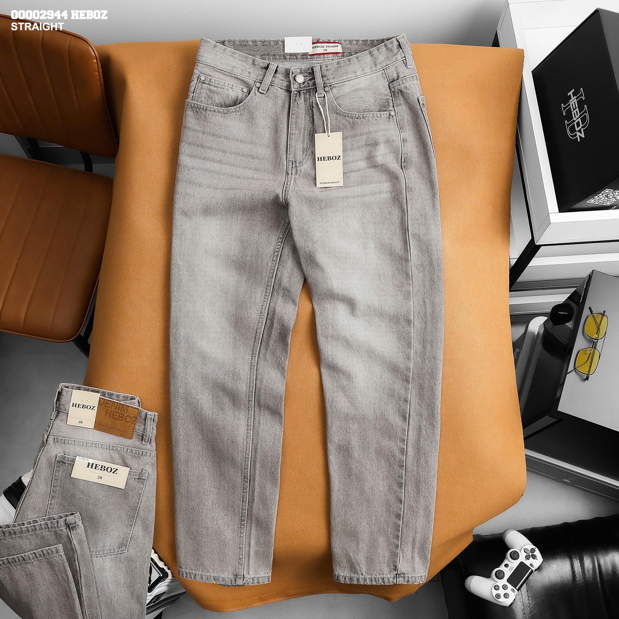 Quần jean nam Heboz dáng suông D081 - 00002944 
