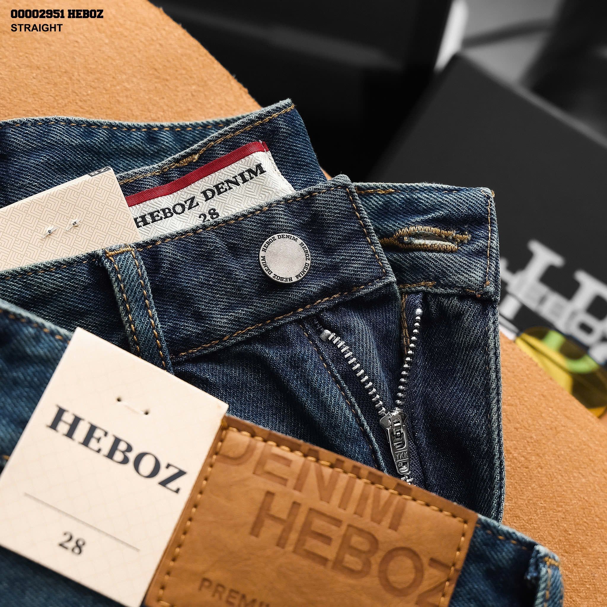  Quần jean nam Heboz dáng suông D082 - 00002951 