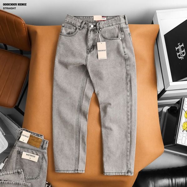  Quần jean nam Heboz dáng suông D097 - 00003005 