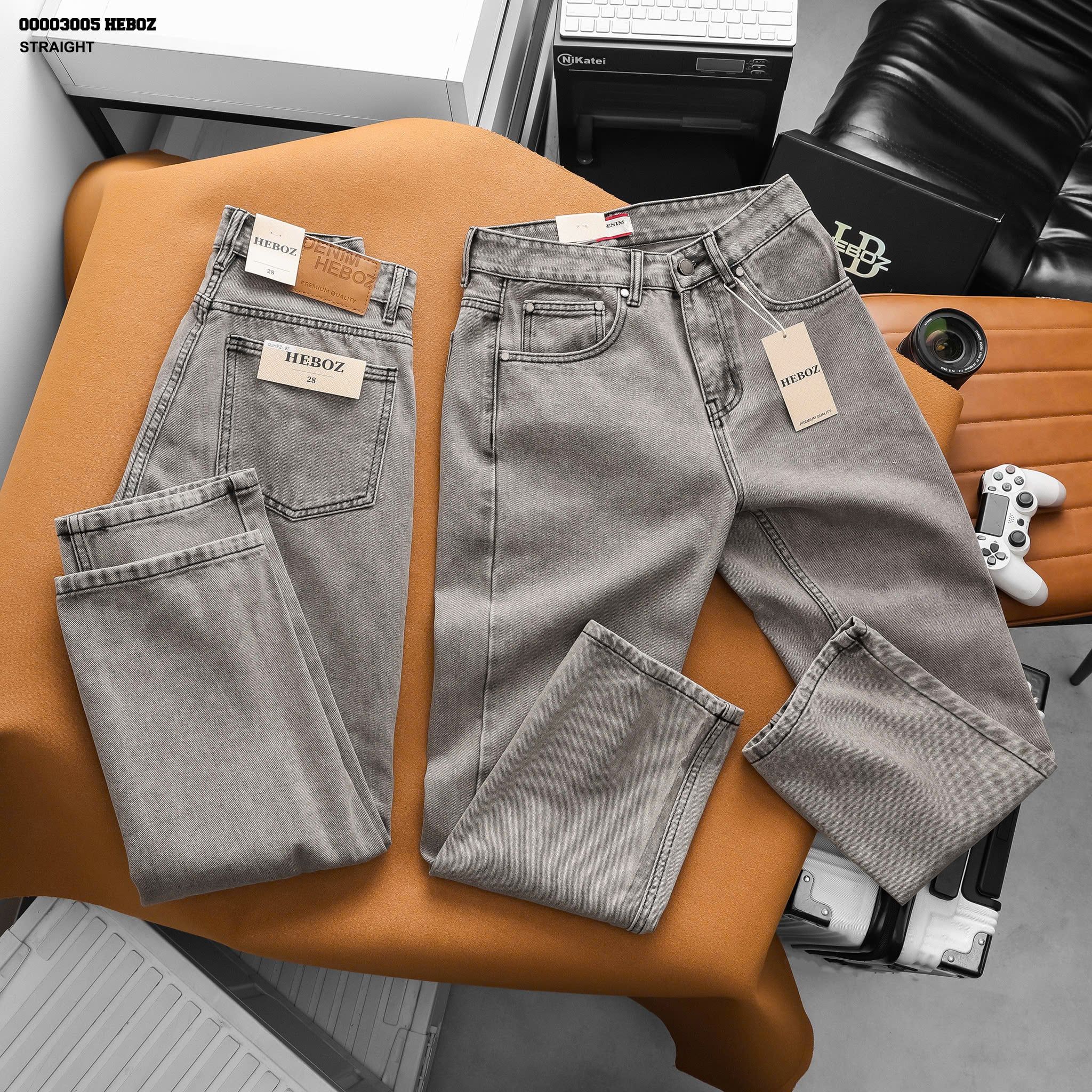  Quần jean nam Heboz dáng suông D097 - 00003005 