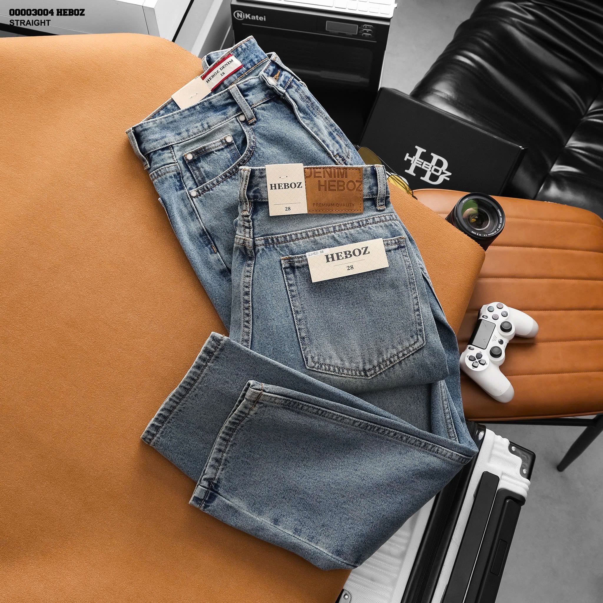  Quần jean nam Heboz dáng suông D098 - 00003004 