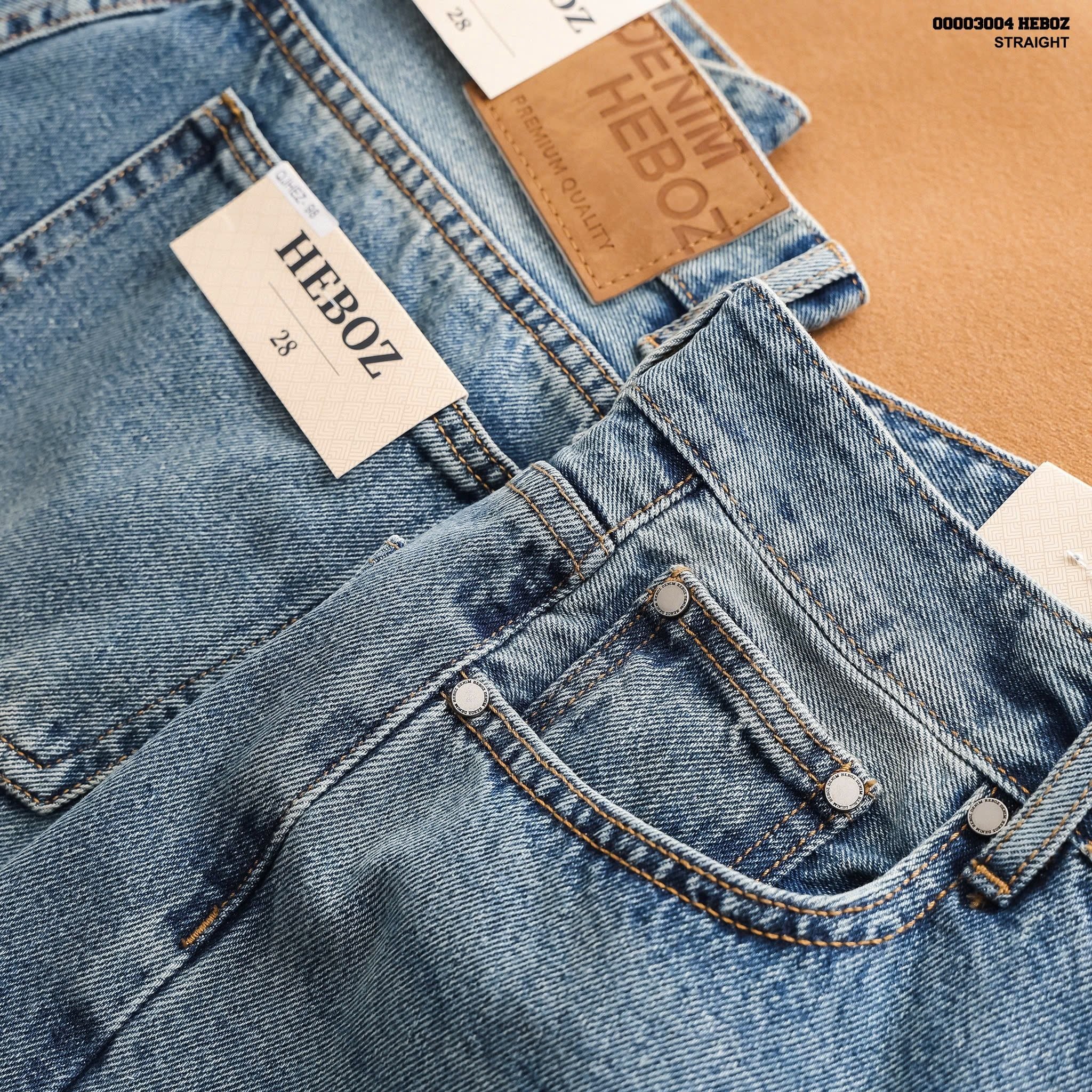  Quần jean nam Heboz dáng suông D098 - 00003004 