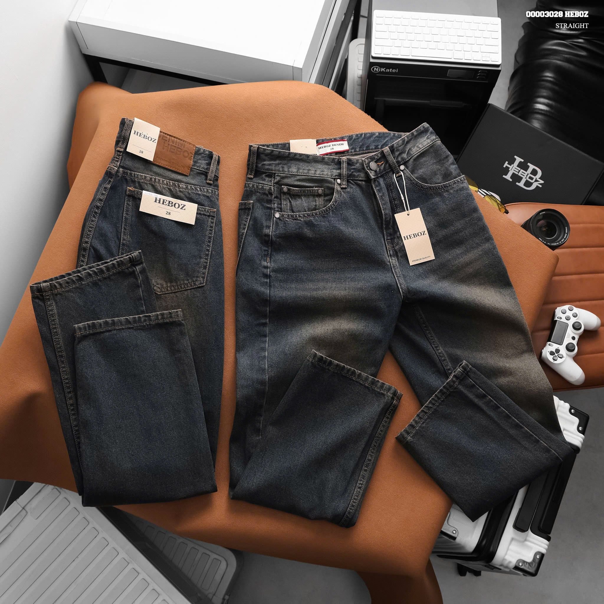  Quần jean nam Heboz dáng suông D109 - 00003028 