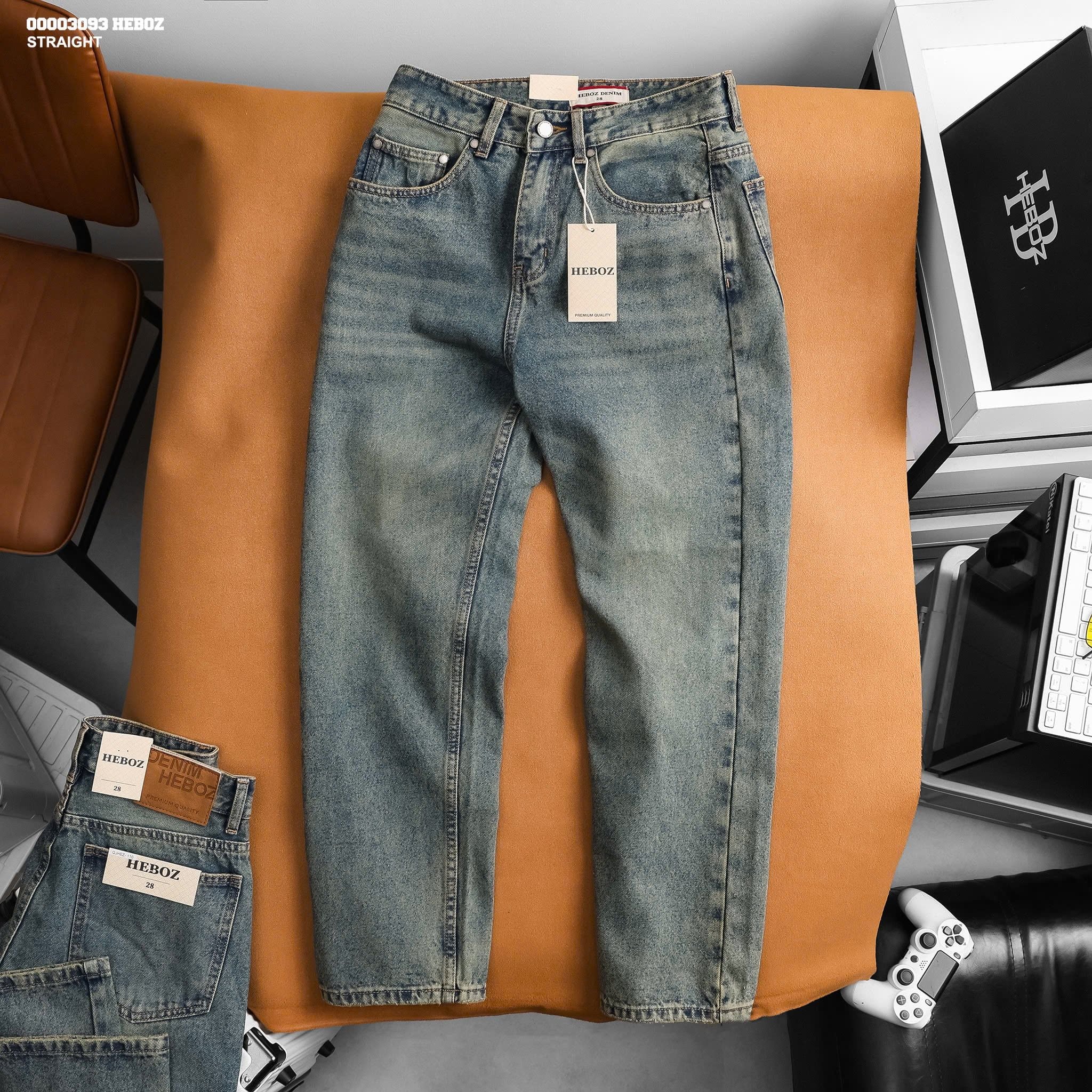  Quần jean nam Heboz dáng suông D110 - 00003093 