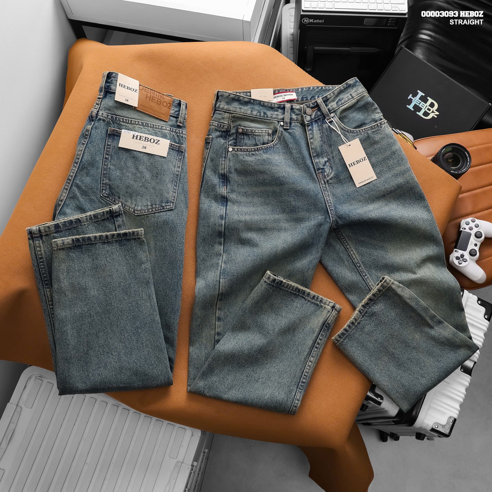  Quần jean nam Heboz dáng suông D110 - 00003093 