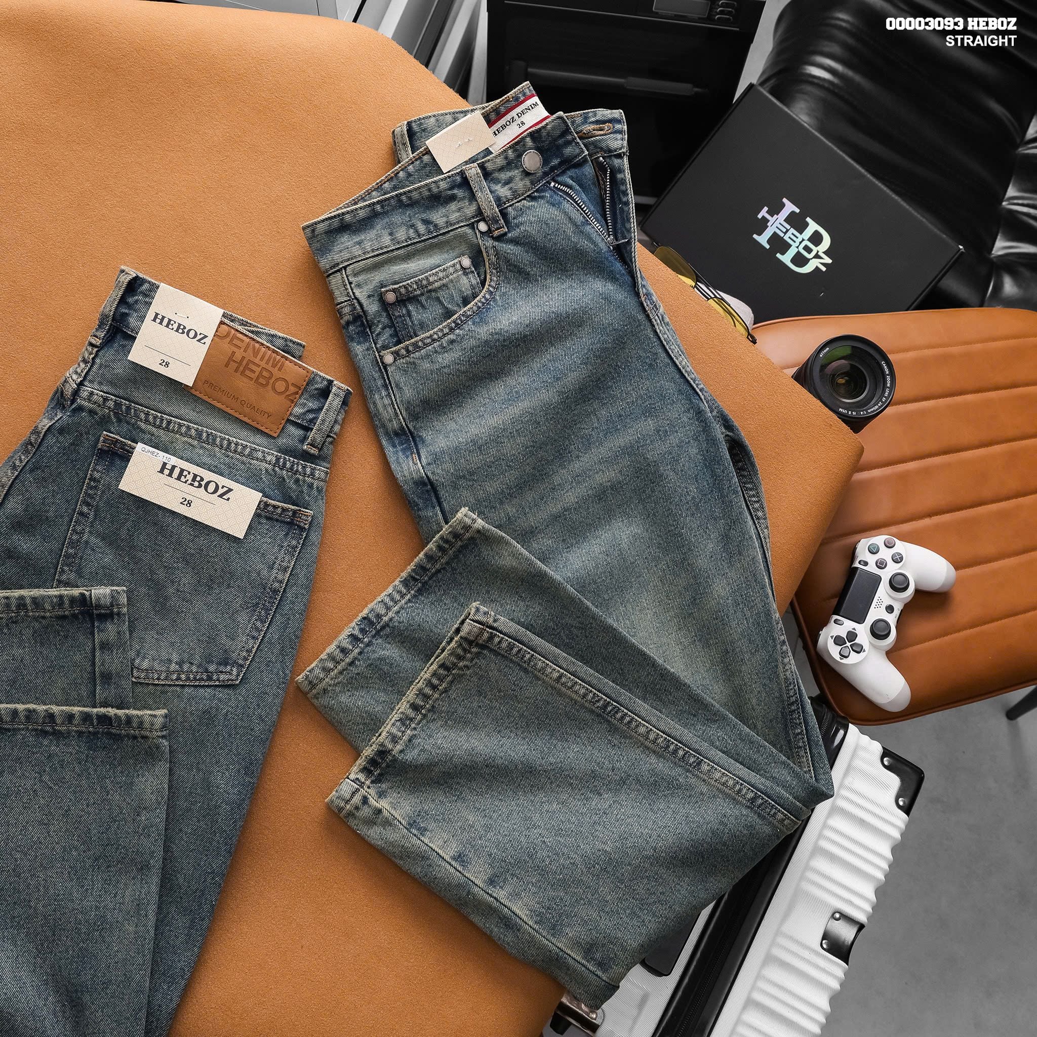  Quần jean nam Heboz dáng suông D110 - 00003093 