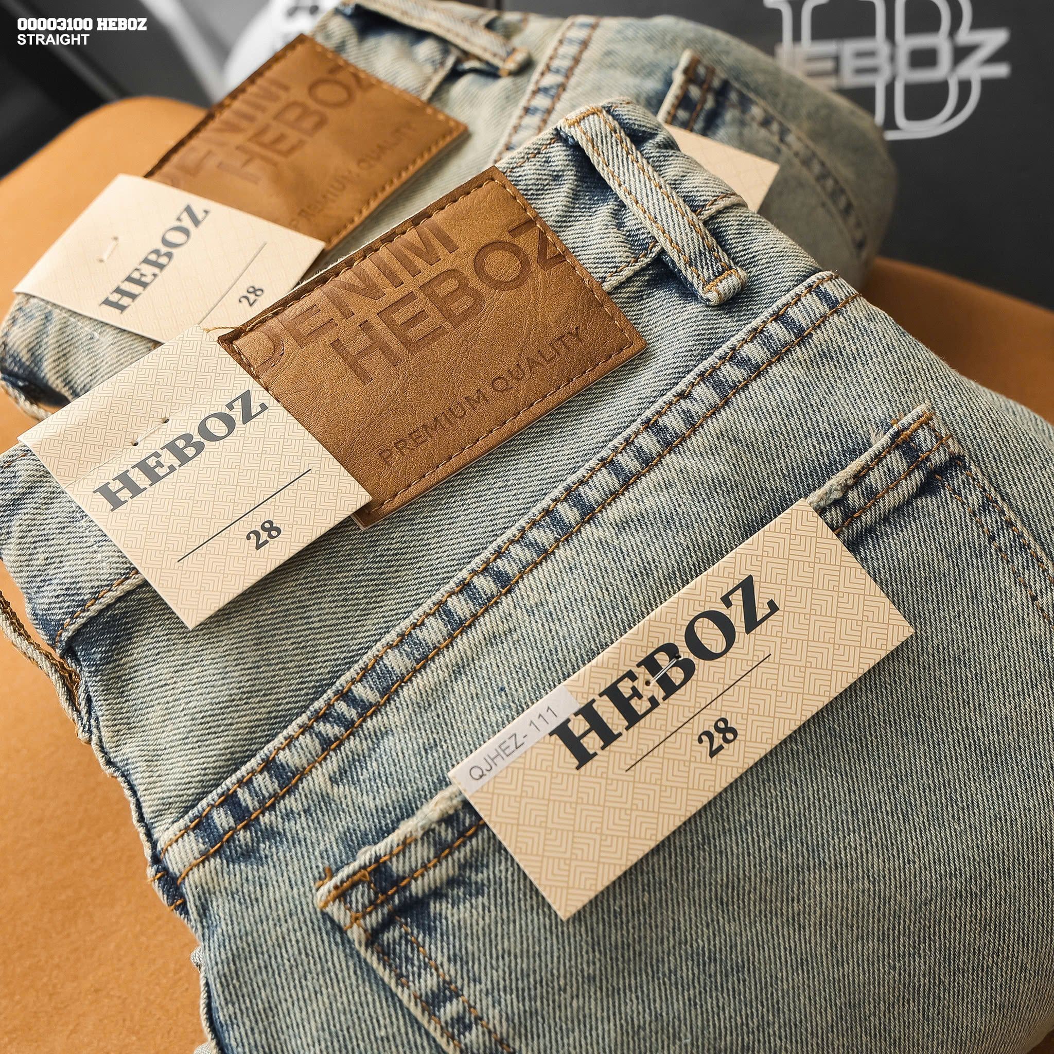  Quần jean nam Heboz dáng suông D111 - 00003100 