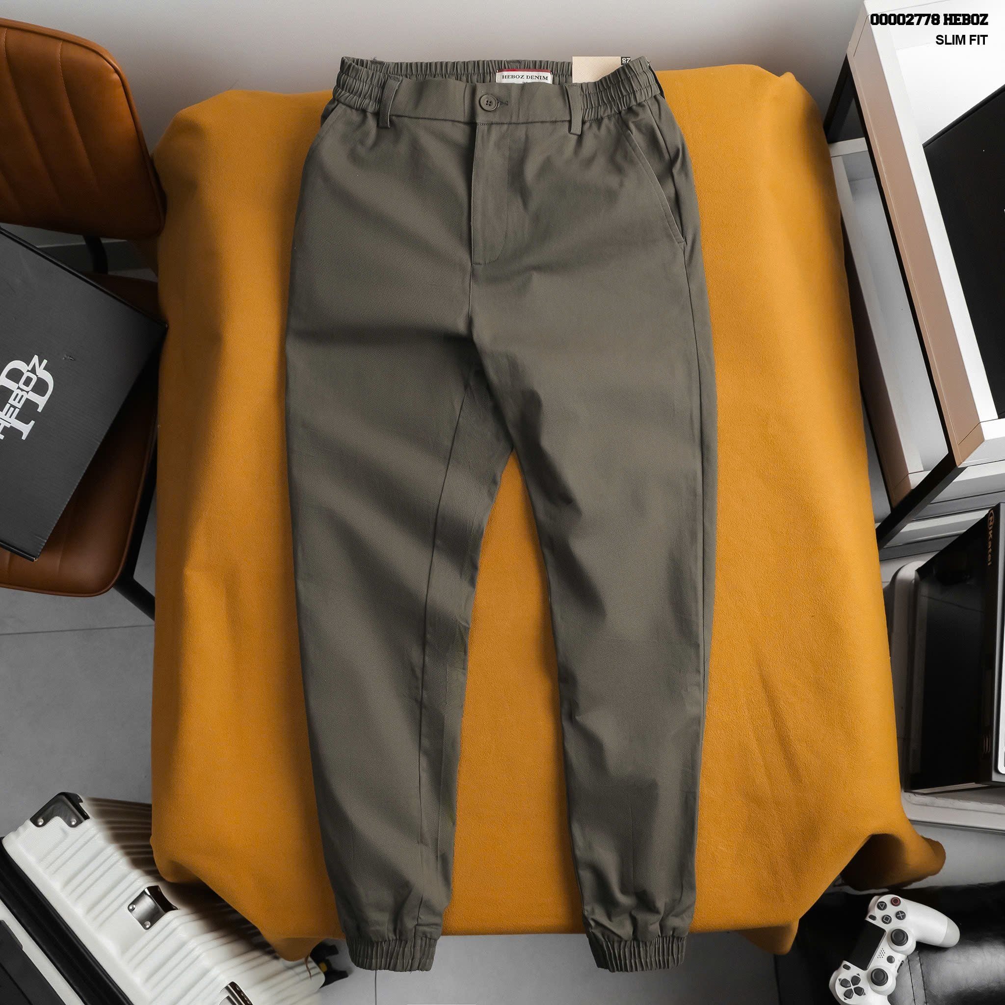  Quần jogger nam Heboz kaki 3M - 00002778 