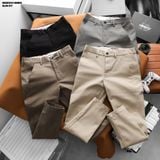  Quần kaki nam HEBOZ classic garment slim 4M - 00003143 